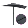Parasol de jardín Antracita 294 x 150 x 223 cm tela
