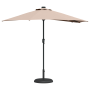 Parasol de jardín Taupé 294 x 150 x 223 cm tela