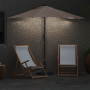 Parasol de jardín Taupé 294 x 150 x 223 cm tela