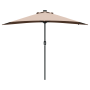 Parasol de jardín Taupé 294 x 150 x 223 cm tela