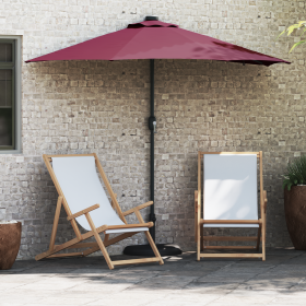 Parasol de jardín Rojo burdeos 294 x 150 x 223 cm tela