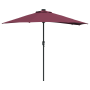 Parasol de jardín Rojo burdeos 294 x 150 x 223 cm tela