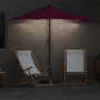 Parasol de jardín Rojo burdeos 294 x 150 x 223 cm tela