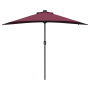 Parasol de jardín Rojo burdeos 294 x 150 x 223 cm tela