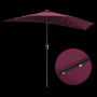 Parasol de jardín Rojo burdeos 294 x 150 x 223 cm tela