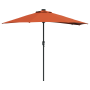 Parasol de jardín Terracota 294 x 150 x 223 cm tela