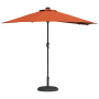 Parasol de jardín Terracota 294 x 150 x 223 cm tela