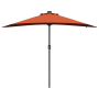 Parasol de jardín Terracota 294 x 150 x 223 cm tela