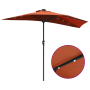Parasol de jardín Terracota 294 x 150 x 223 cm tela