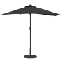 Parasol de jardín Negro 294 x 150 x 223 cm tela