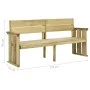 Banco de jardín de madera de pino impregnada 172 cm de vidaXL, Bancos de jardín - Ref: Foro24-318408, Precio: 88,28 €, Descue...