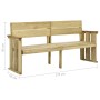 Impregnated pine wood garden bench 172 cm by vidaXL, garden benches - Ref: Foro24-318408, Price: 99,11 €, Discount: %