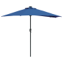Parasol de jardín Azul 294 x 150 x 223 cm tela