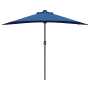 Parasol de jardín Azul 294 x 150 x 223 cm tela