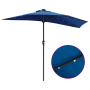 Parasol de jardín Azul 294 x 150 x 223 cm tela