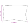Almohadas 2 pcs Blanco 30 x 50 cm 85gsm 100% poliéster