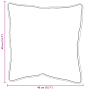 Almohadas 2 pcs Blanco 40 x 40 cm 85gsm 100% poliéster