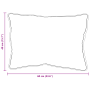 Almohadas 2 pcs Blanco 40 x 60 cm 85gsm 100% poliéster