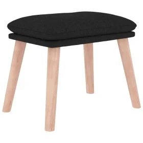 Reposapiés de tela color negro 45x29,5x35 cm von vidaXL, Osmanen - Ref: Foro24-341430, Preis: 36,01 €, Rabatt: %