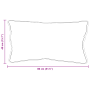 Almohadas 2 pcs Blanco 40 x 80 cm 85gsm 100% poliéster