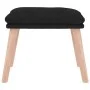 Reposapiés de tela color negro 45x29,5x35 cm by vidaXL, Ottomans - Ref: Foro24-341430, Price: 36,01 €, Discount: %