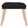 Reposapiés de tela color negro 45x29,5x35 cm von vidaXL, Osmanen - Ref: Foro24-341430, Preis: 36,53 €, Rabatt: %