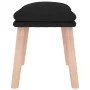 Reposapiés de tela color negro 45x29,5x35 cm by vidaXL, Ottomans - Ref: Foro24-341430, Price: 36,01 €, Discount: %