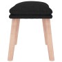 Reposapiés de tela color negro 45x29,5x35 cm von vidaXL, Osmanen - Ref: Foro24-341430, Preis: 36,53 €, Rabatt: %