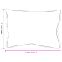 Almohadas 2 pcs Blanco 50 x 75 cm 85gsm 100% poliéster