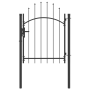 Puerta de jardín Gris 150 x 100 cm 100 x 150 cm Acero