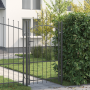 Puerta de jardín Gris 170 x 100 cm 100 x 175 cm Acero