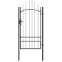 Puerta de jardín Gris 200 x 100 cm 100 x 200 cm Acero