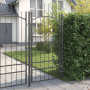 Puerta de jardín Gris 200 x 100 cm 100 x 200 cm Acero
