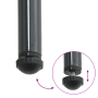 Conjunto de Comedor de Jardín 3 pcs Negro, Antracita