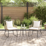 Conjunto de Comedor de Jardín 3 pcs Negro, Antracita