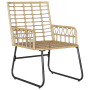Conjunto de Comedor de Jardín 3 pcs Negro, Antracita
