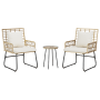 Conjunto de Comedor de Jardín 3 pcs Negro, Antracita