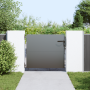 Puerta de jardín con cerradura Negro 105 x 100 cm