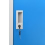 Locker cabinets 2 units light gray and blue steel 90x45x92.5 cm by vidaXL, Lockers and storage cabinets - Ref: Foro24-3095224...