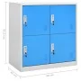Locker cabinets 2 units light gray and blue steel 90x45x92.5 cm by vidaXL, Lockers and storage cabinets - Ref: Foro24-3095224...