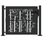 Puerta de jardín Otro con cerradura Negro 105 x 100 cm