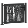 Puerta de jardín Otro con cerradura Negro 105 x 100 cm