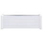 Arriate elevado de jardín PP blanco 100x43x35 cm