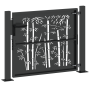 Puerta de jardín Otro con cerradura Negro 105 x 100 cm