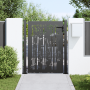 Puerta de jardín Otro con cerradura Negro 105 x 125 cm