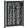 Puerta de jardín Otro con cerradura Negro 105 x 125 cm