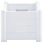 Arriate elevado de jardín PP blanco 100x43x35 cm