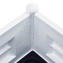 Arriate elevado de jardín PP blanco 100x43x35 cm