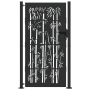Puerta de jardín Otro con cerradura Negro 105 x 175 cm