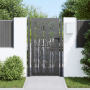 Puerta de jardín Otro con cerradura Negro 105 x 175 cm